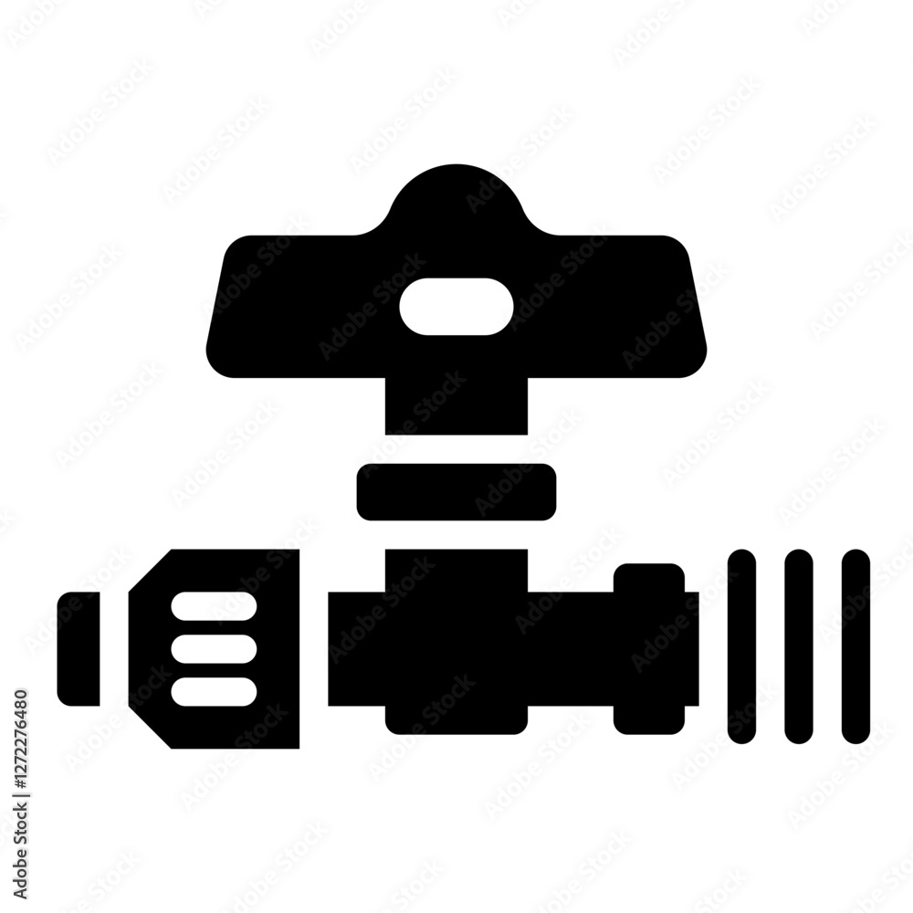 Irrigation water Valve glyph icon for irrigation and agriculture Irrigation water Valve glyph icon for irrigation and agriculture
