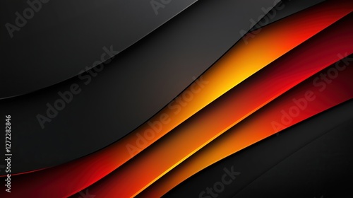 Obraz na płótnie abstract black and orange geometric background w salonie