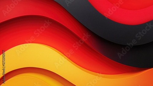 Obraz na płótnie abstract black and orange geometric background w salonie