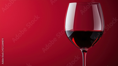 Obraz na płótnie glass of red wine on dark red background w salonie