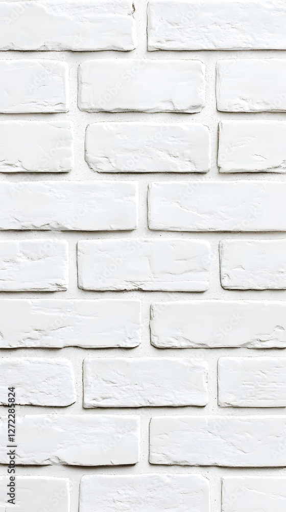 Obraz premium White Brick Wall Texture