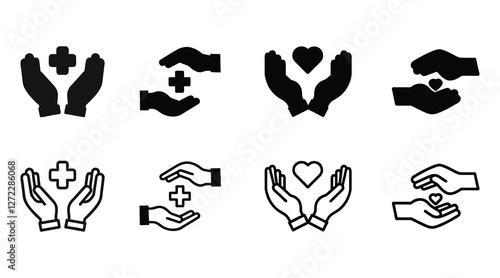 Charity and Relief vector icon illustration