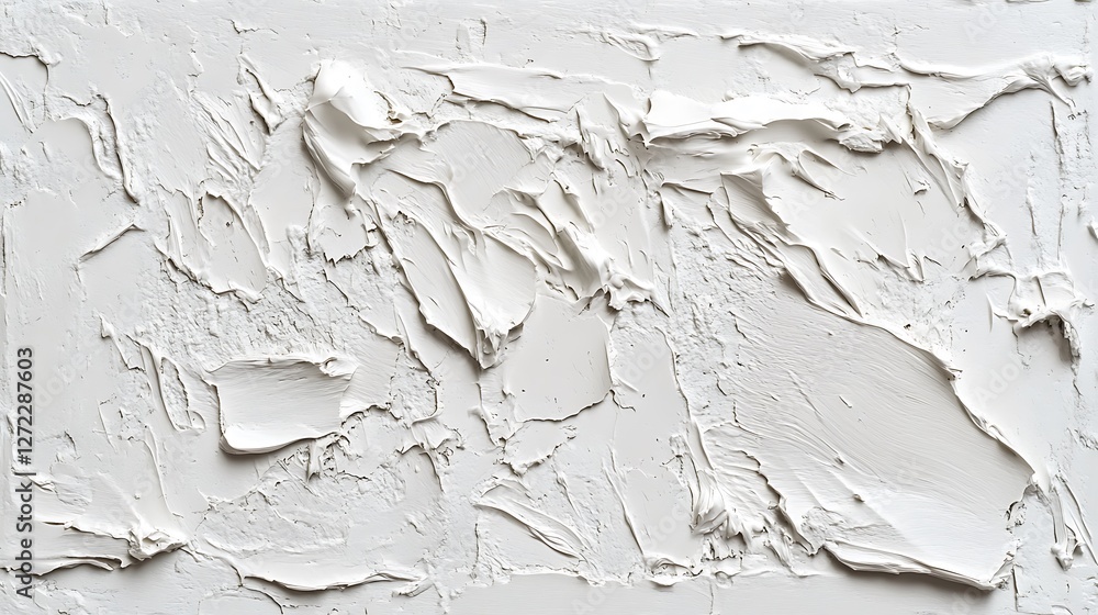 Abstract White Impasto Painting Texture Design Abstract White Impasto Painting Texture Design