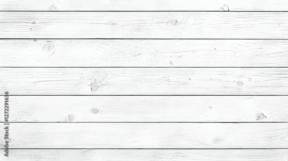 Obraz premium Whitewashed Wooden Planks Background Texture for Design Projects