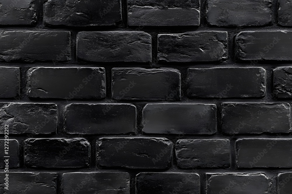Black Rectangular Brick Wall Texture Black Rectangular Brick Wall Texture