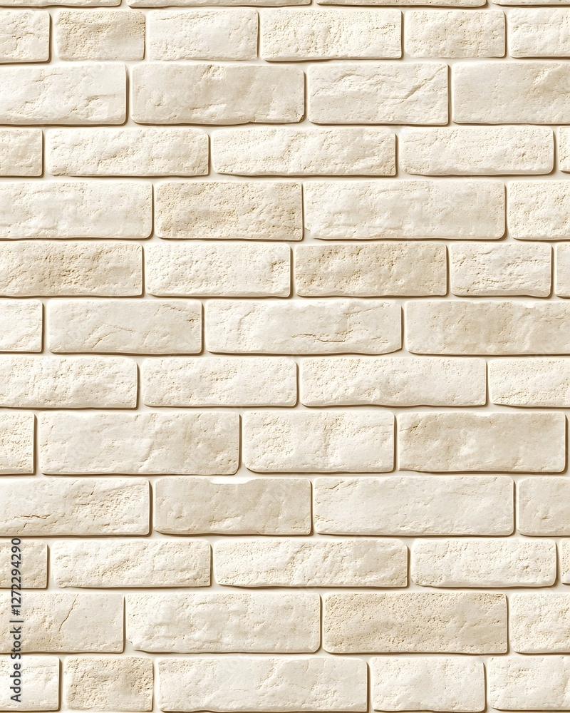 Fototapeta premium Off-White Brick Wall Texture