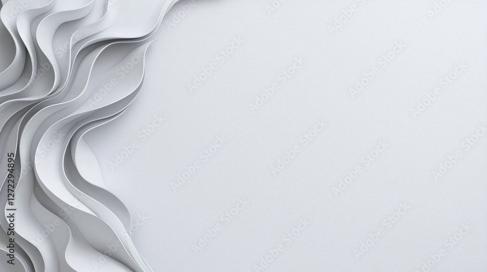 Abstract white wave background design Abstract white wave background design