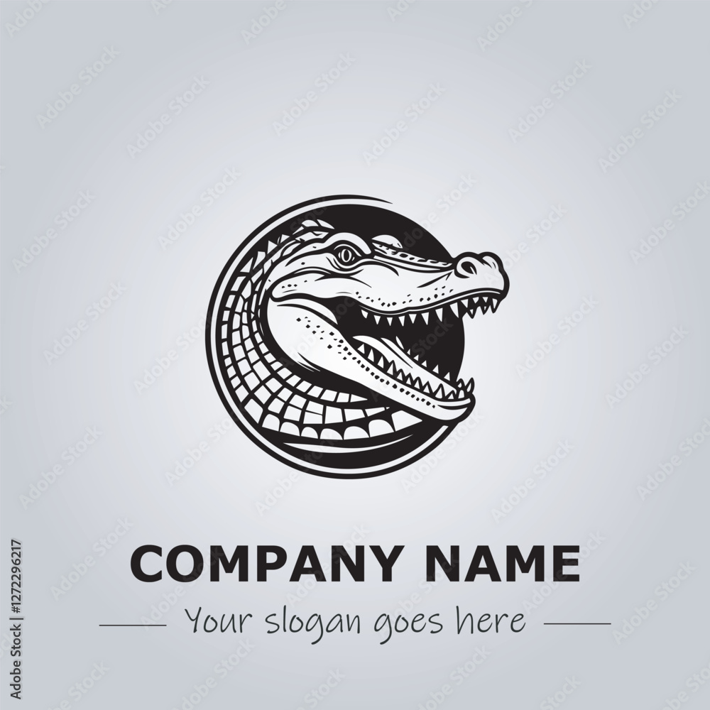 Crocodile logo design vector illustration Crocodile logo design vector illustration