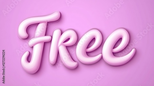 The word free is rendered in a rounded pink font