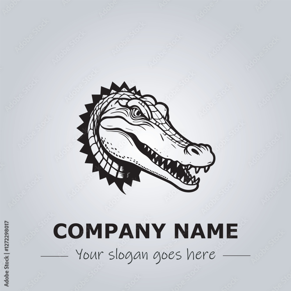Fototapeta premium Crocodile logo design vector illustration