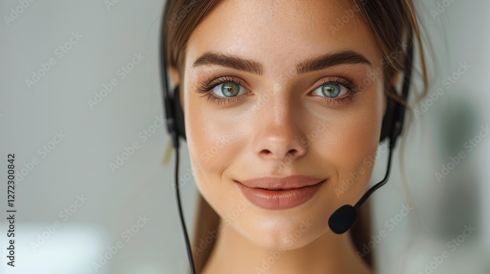 Meet the friendly face of customer servicean expert ready to assist you with a smile and a headset in hand. Meet the friendly face of customer servicean expert ready to assist you with a smile and a headset in hand.