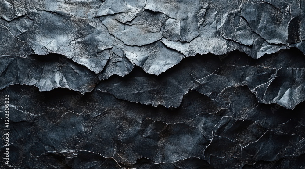 Crumpled Black Paper Poster Mockup on Textured Gray Wall Crumpled Black Paper Poster Mockup on Textured Gray Wall