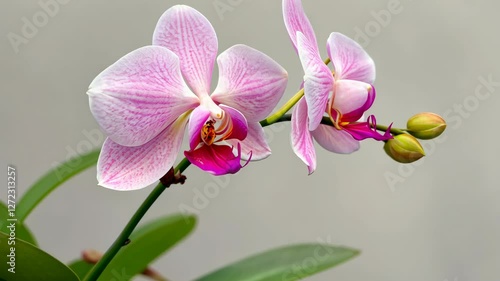 Elegant Pink Phalaenopsis Orchids in Bloom