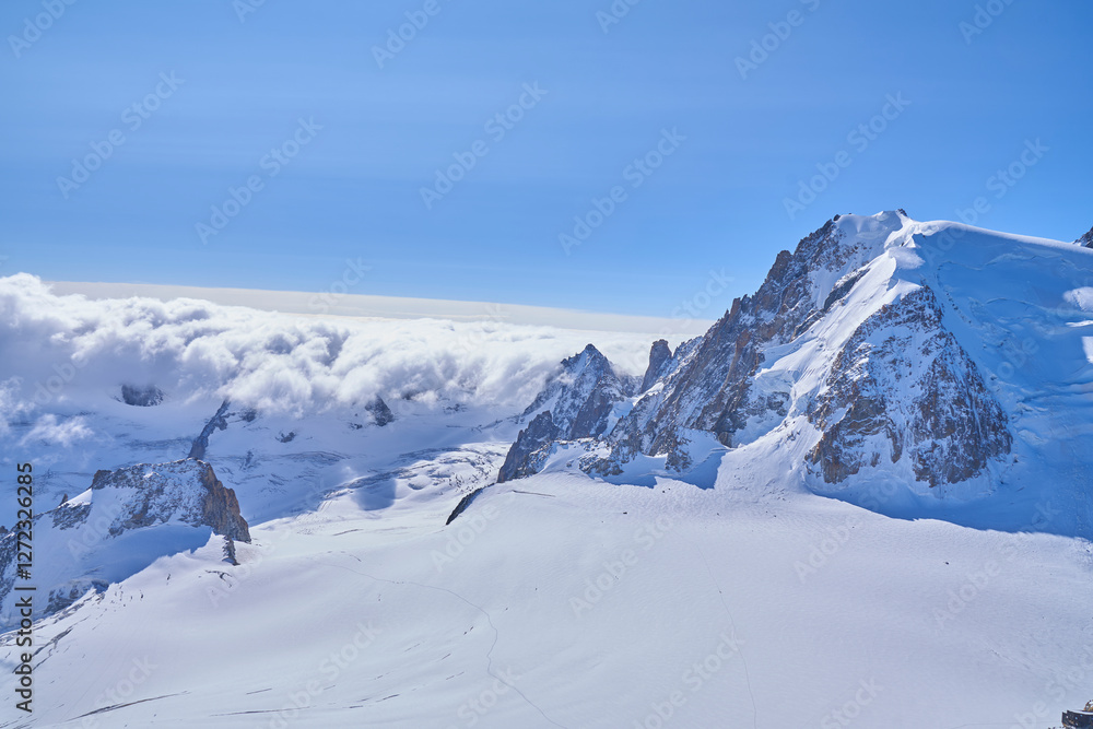 view of the alps from aiguille du midi, chamonix, france
view of the alps from aiguille du midi, chamonix, france