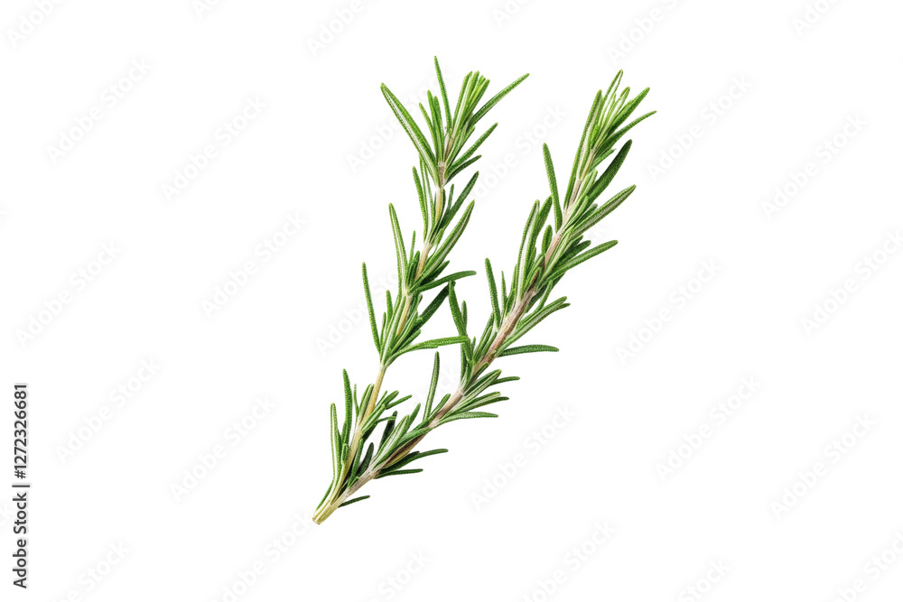 Green herb with a long stem, isolated Green herb with a long stem, isolated