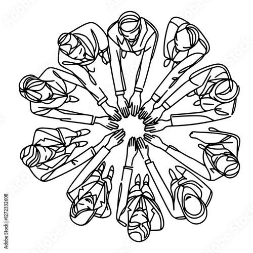 Collaborative Teamwork Circle