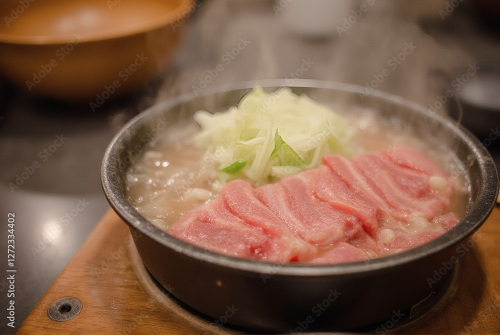 Hot Pot with Meat and Vegetables