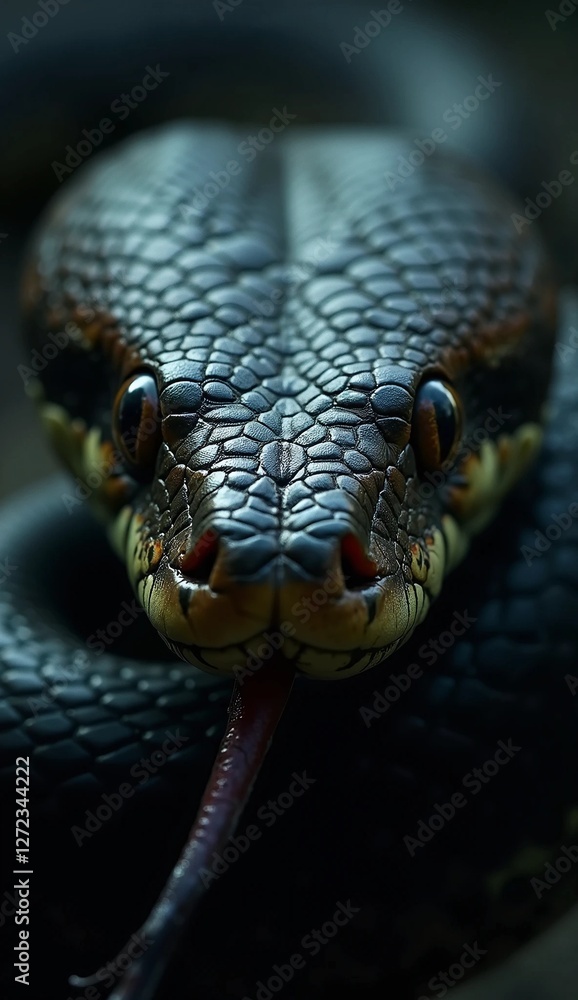 Fototapeta premium close up of a python