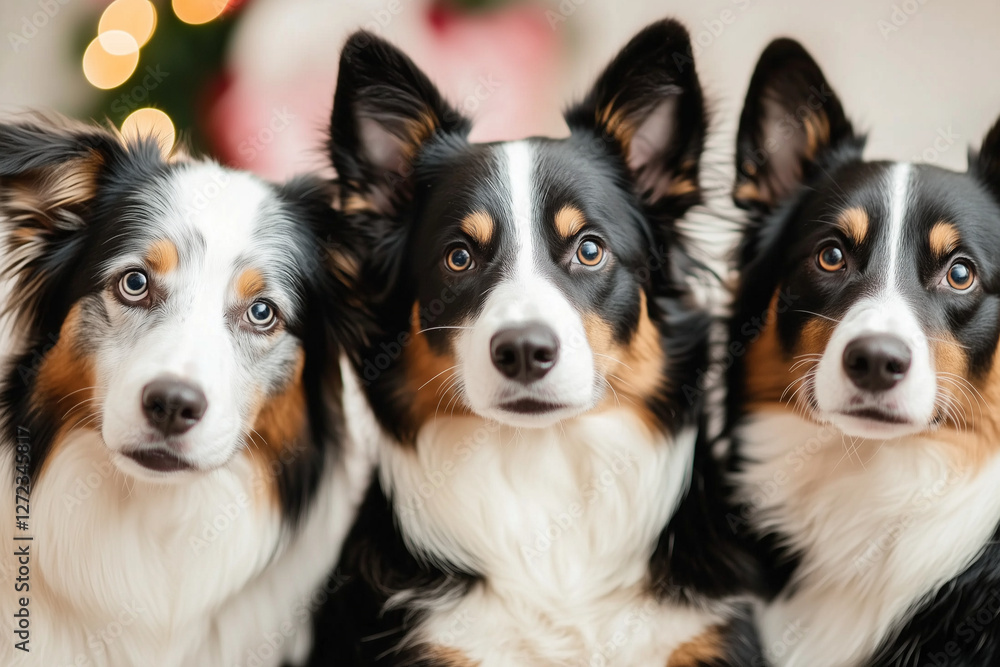 Family of Dogs Covering Their Ears During Fireworks Family of Dogs Covering Their Ears During Fireworks