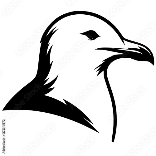 Seagull logo silhouette
