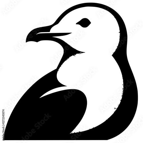Seagull logo silhouette