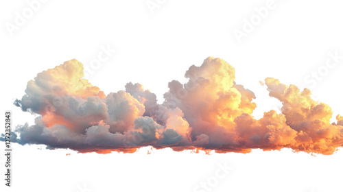Majestic sunset clouds open sky nature scene serene atmosphere