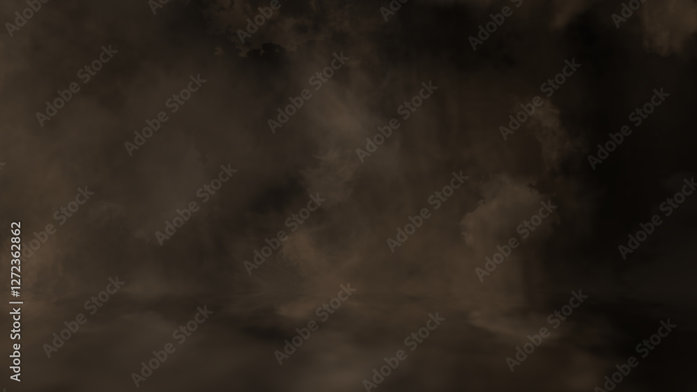 Dark atmospheric mist with swirling smoke and fog, creating a moody and cinematic backdrop. Ideal for digital compositions, visual effects, and abstract environments.