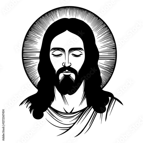 Silhouette of Jesus with Open Arms – Symbol of Love & Salvation