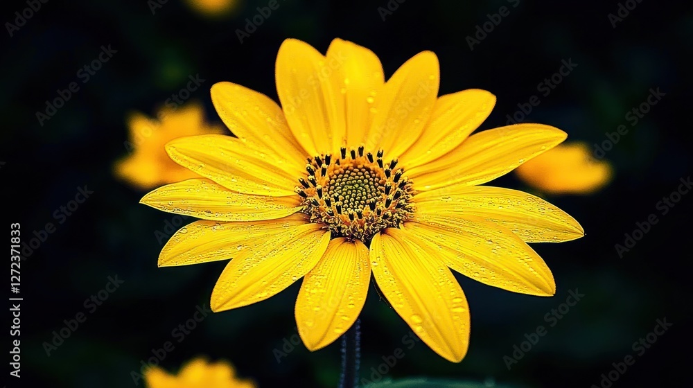Beautiful Closeup of False Yellow Sunflower Heliopsis Scabra in Public Garden with Bright Summer Background Beautiful Closeup of False Yellow Sunflower Heliopsis Scabra in Public Garden with Bright Summer Background