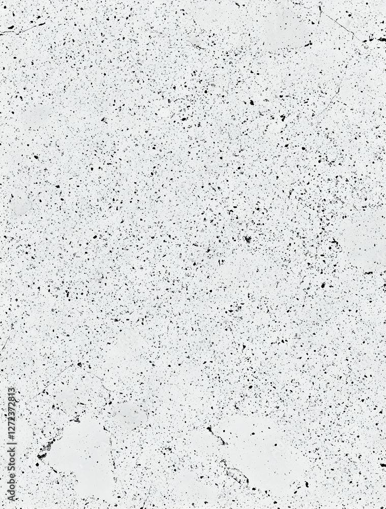 Obraz premium Subtle Speckled Surface, A Light Grey Textured Background with Intricate Black Flecks and Delicate Fissures, Ideal for Modern Designs