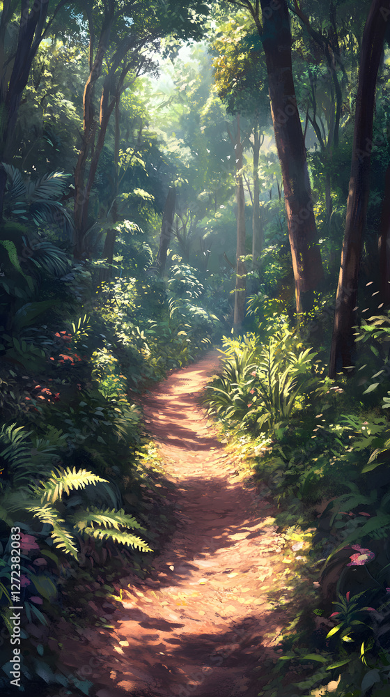 Serene Woodland Walk: A Journey Through Nature's Peaceful Embrace on a Forested Trail Serene Woodland Walk: A Journey Through Nature's Peaceful Embrace on a Forested Trail