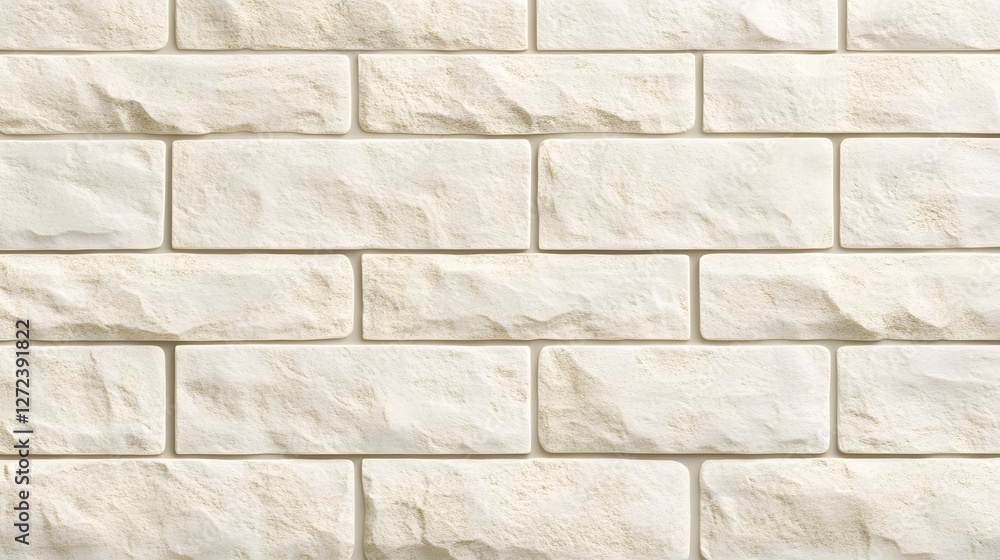 Obraz premium Off-White Textured Brick Wall