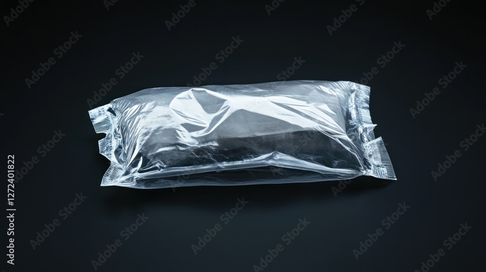 Sealed Product, Dark Background, Packaging Sealed Product, Dark Background, Packaging