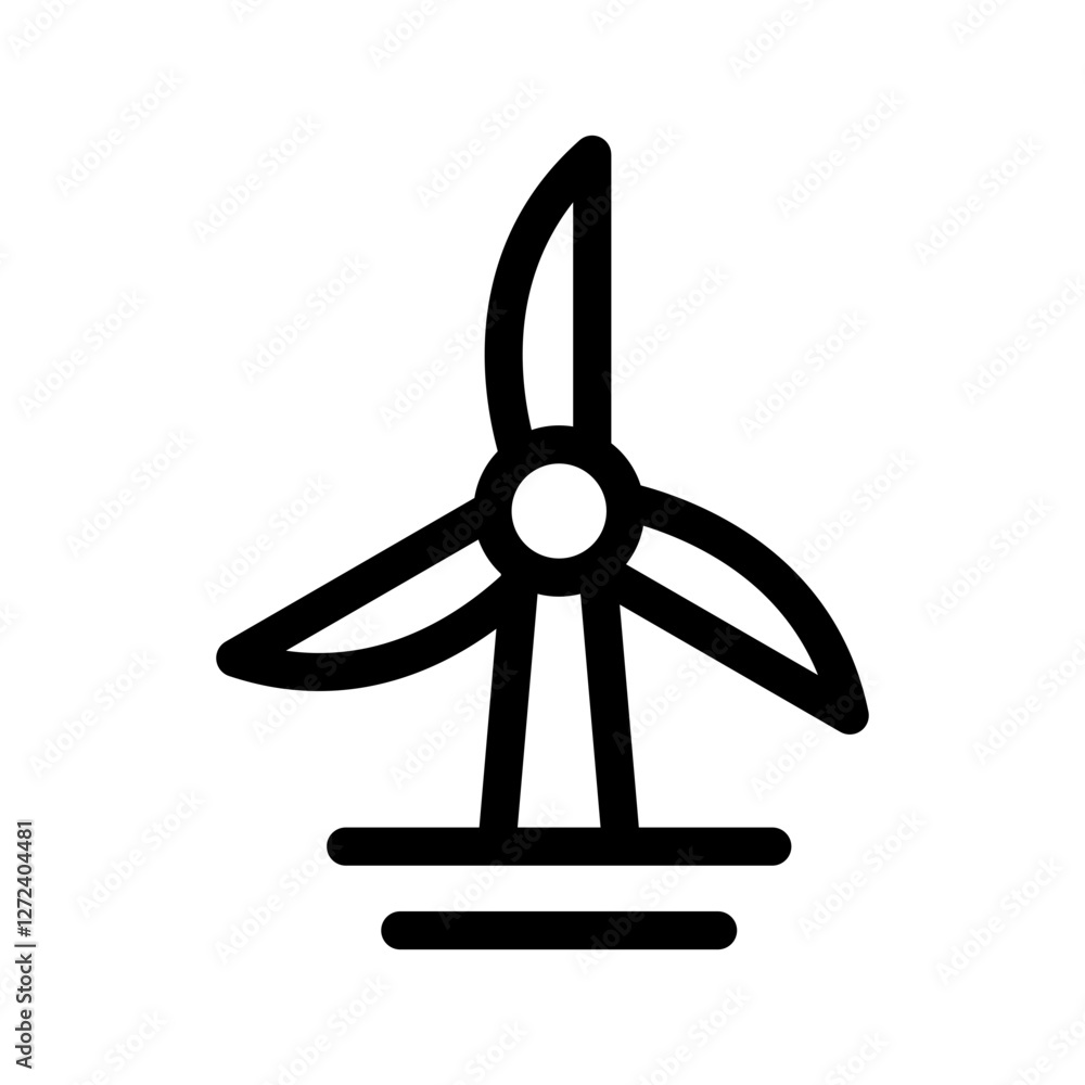 Windmill Icon Vector Symbol Design Illustration Windmill Icon Vector Symbol Design Illustration