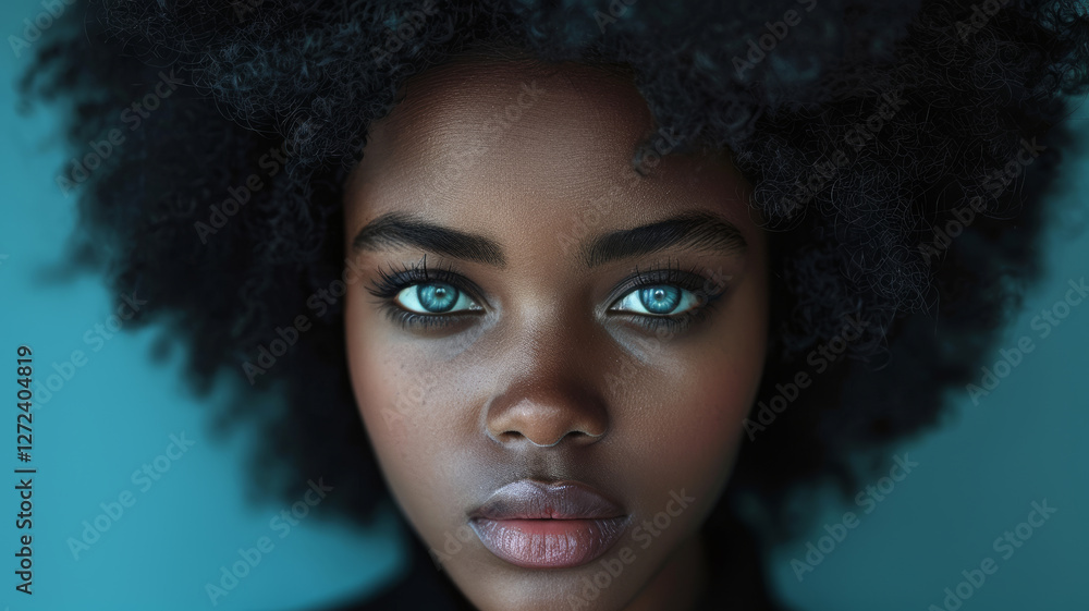 Fototapeta premium Beautiful natural girl smiling