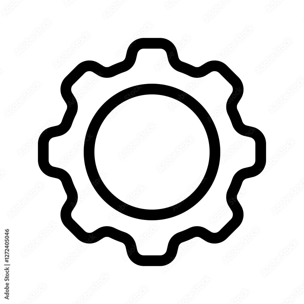 Gear Icon Vector Symbol Design Illustration Gear Icon Vector Symbol Design Illustration