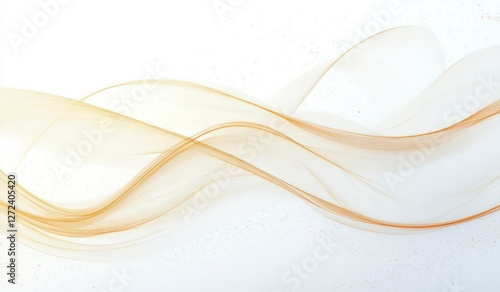 Golden Lines and Textured White Wall Surface Abstract