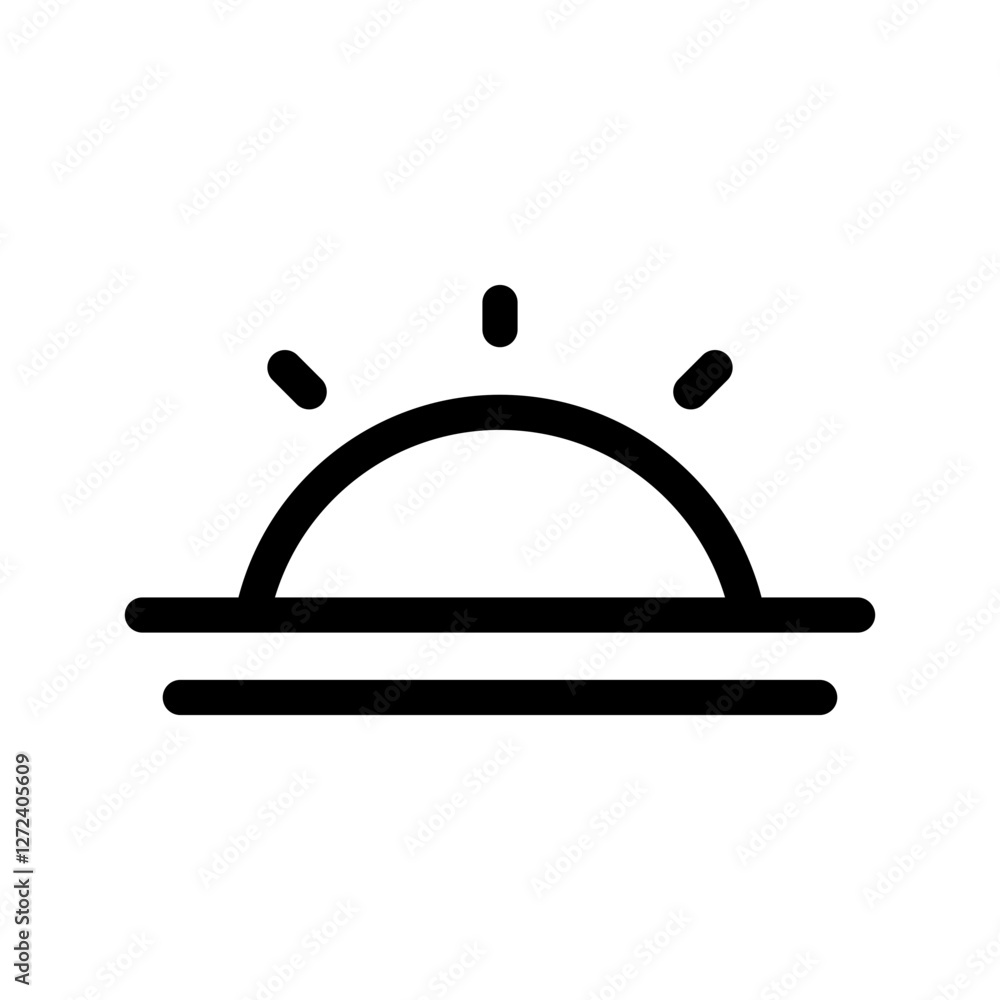 Sunset Icon Vector Symbol Design Illustration Sunset Icon Vector Symbol Design Illustration