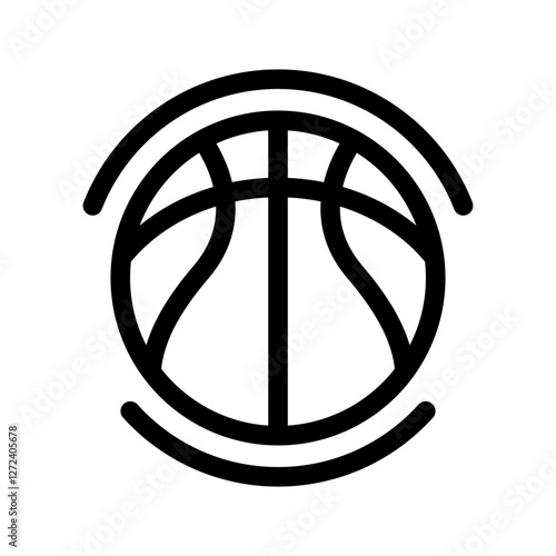 Basketball Icon Vector Symbol Design Illustration