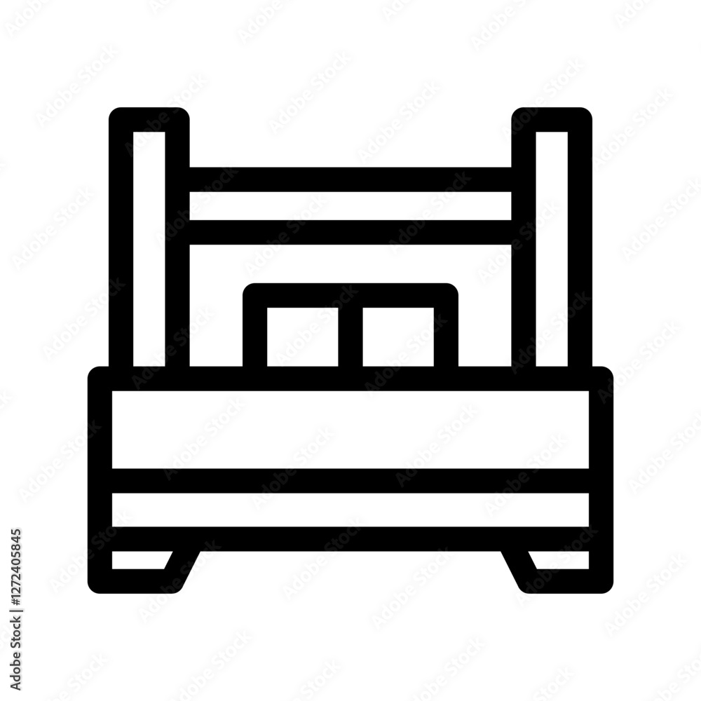 Bed Icon Vector Symbol Design Illustration Bed Icon Vector Symbol Design Illustration