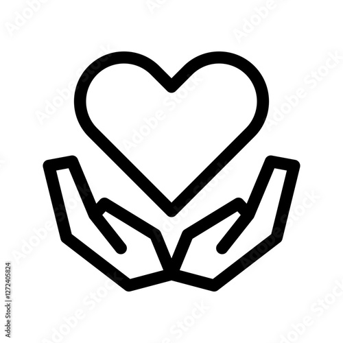 Charity Icon Vector Symbol Design Illustration