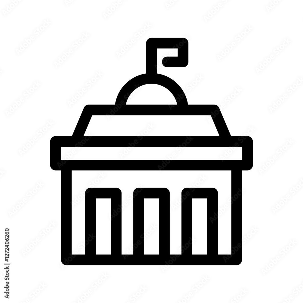 Hall Icon Vector Symbol Design Illustration Hall Icon Vector Symbol Design Illustration
