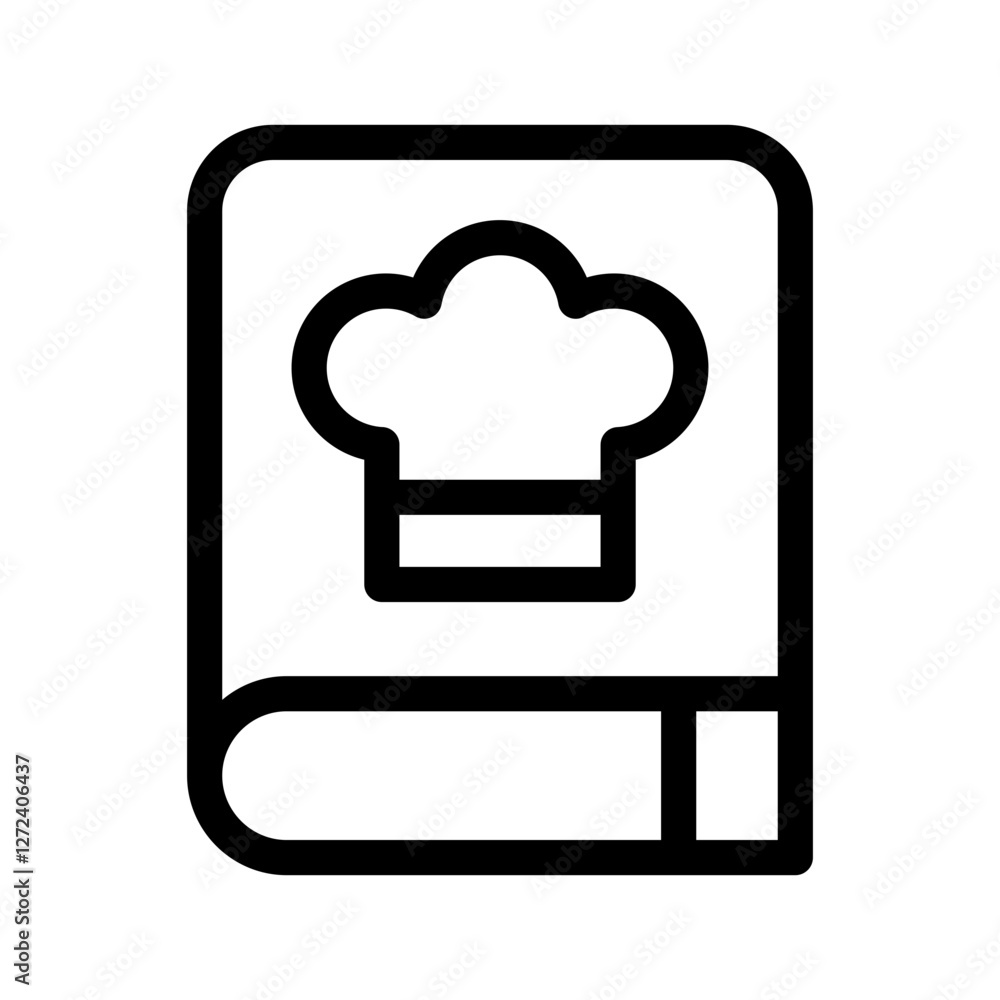 Cookbook Icon Vector Symbol Design Illustration Cookbook Icon Vector Symbol Design Illustration