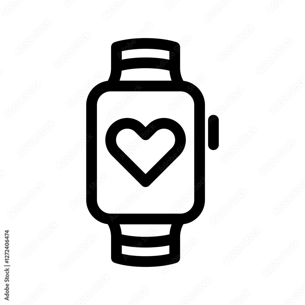 Smartwatch Icon Vector Symbol Design Illustration Smartwatch Icon Vector Symbol Design Illustration