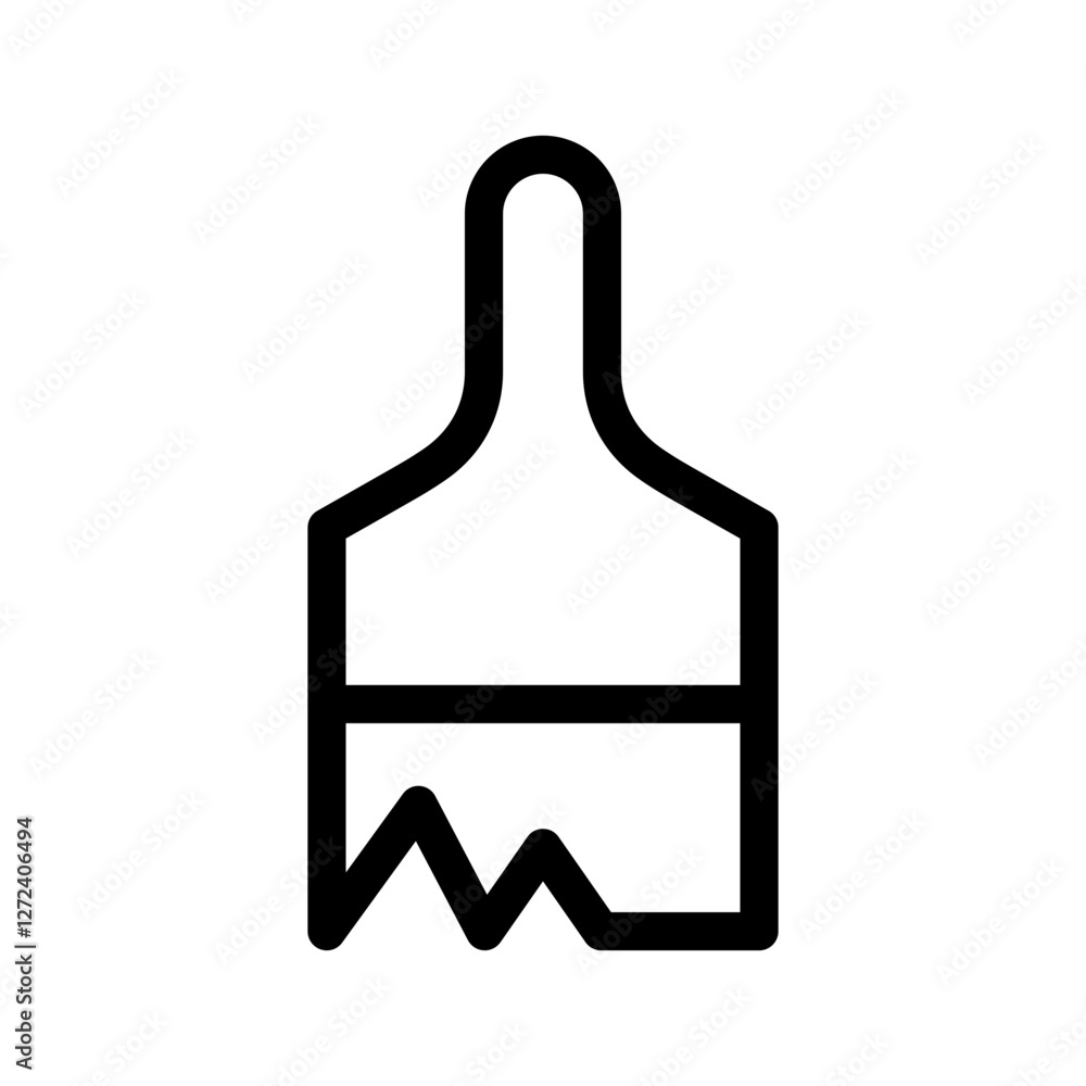 Brush Icon Vector Symbol Design Illustration Brush Icon Vector Symbol Design Illustration