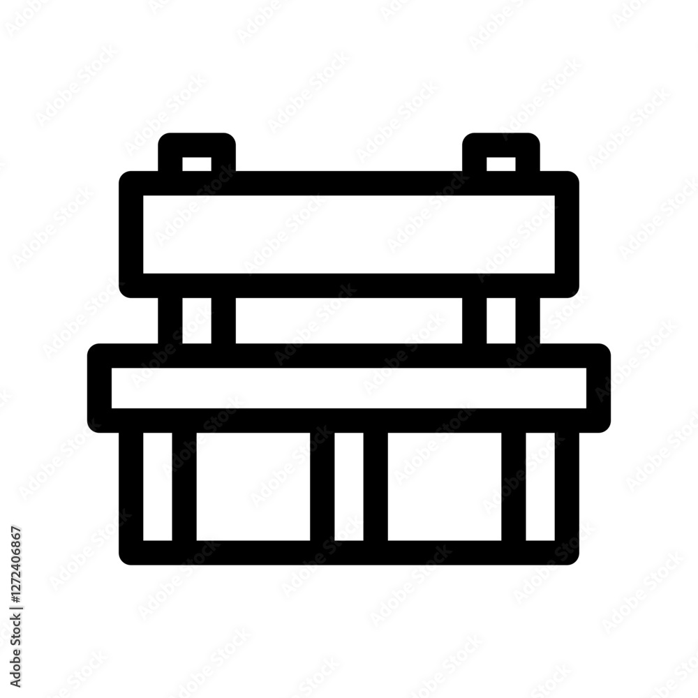 Bench Icon Vector Symbol Design Illustration Bench Icon Vector Symbol Design Illustration