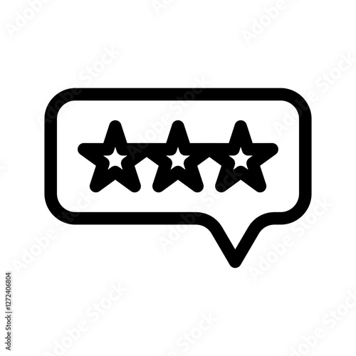 Rating Icon Vector Symbol Design Illustration