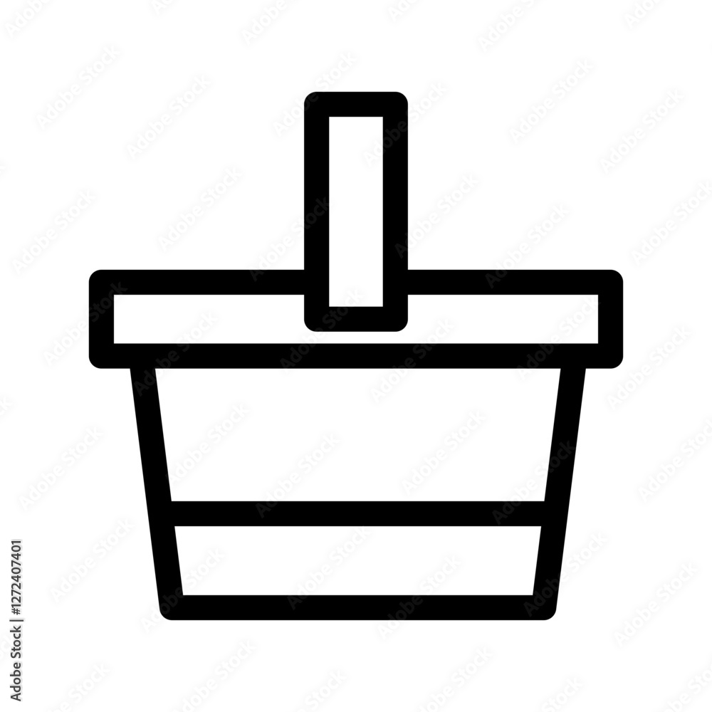 Basket Icon Vector Symbol Design Illustration Basket Icon Vector Symbol Design Illustration
