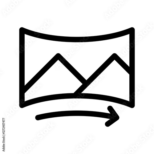 Panoramic Icon Vector Symbol Design Illustration