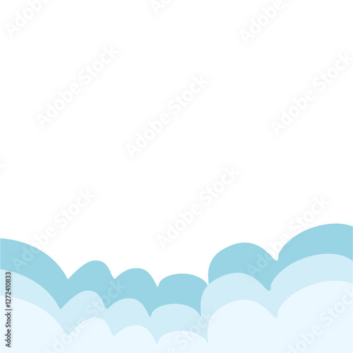 Bath foam with shampoo bubbles
